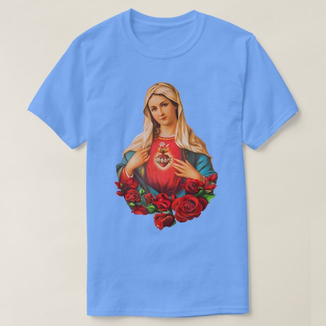 Mary Mother of God Heart of Virgin Mary Classic Ca T-Shirt (Design Front)
