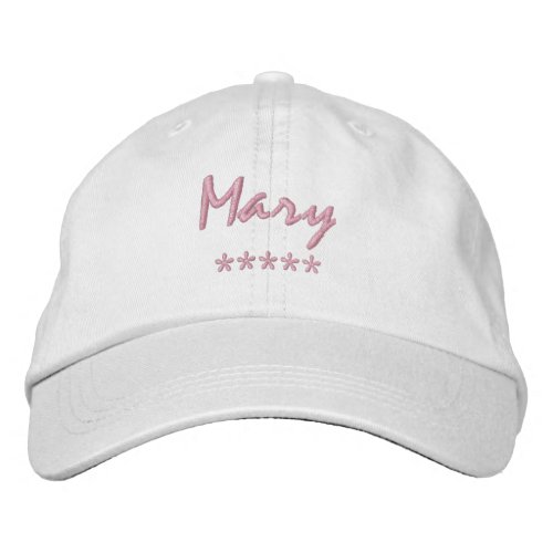 Mary Name Embroidered Baseball Cap