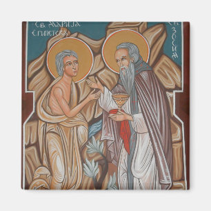 Mary of Egypt Orthodox Christian Icon Magnet