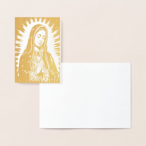Mary of Guadalupe Foil Card