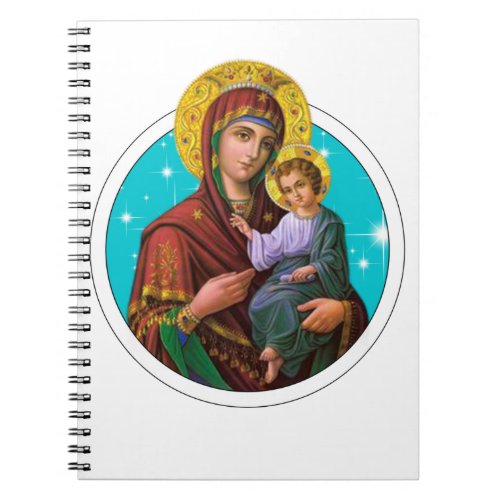 Mary Our Lady of Perpetual Help Mother of God Baby Notebook