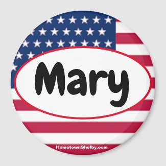 Mary patriotic magnet