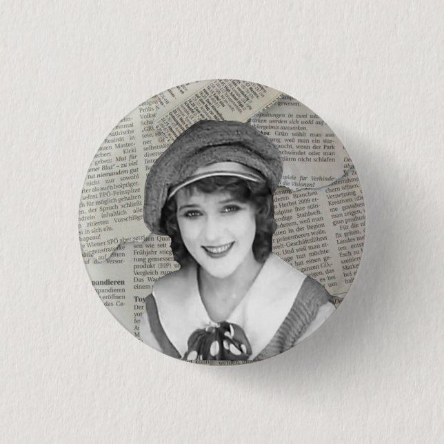 Mary Pickford Nymphet Button (Front)