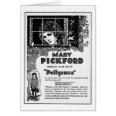 Mary Pickford Pollyanna Advertisement Card (Front)