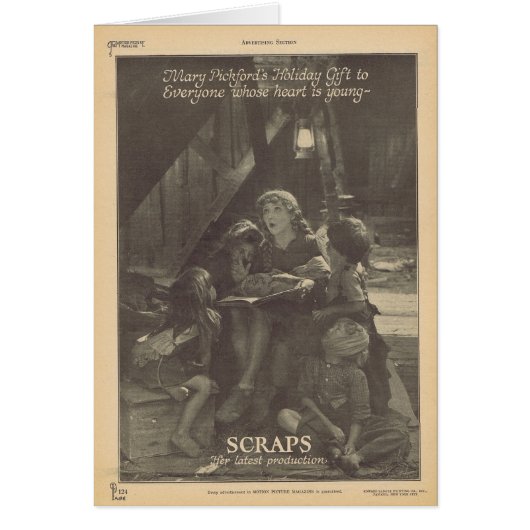 Mary Pickford Sparrows movie ad (Front)