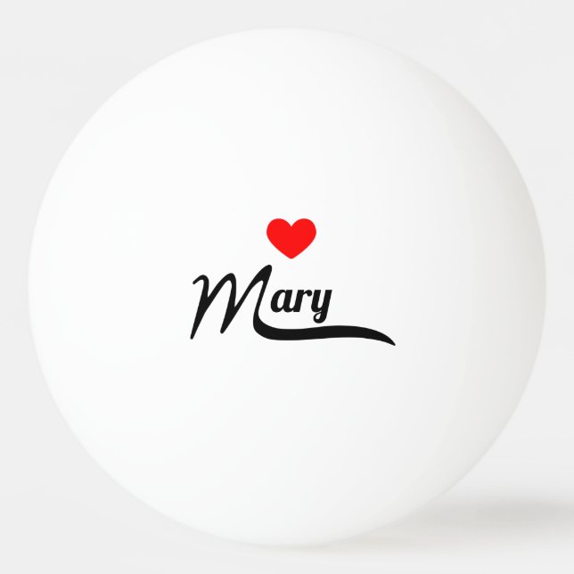 Mary Ping Pong Ball (Front)