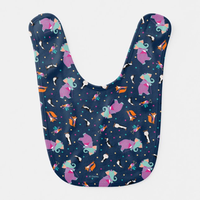 Mary Poppins | All Mixed Up Pattern Baby Bib (Front)
