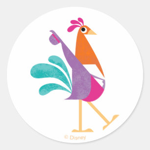 Mary Poppins Chicken Classic Round Sticker