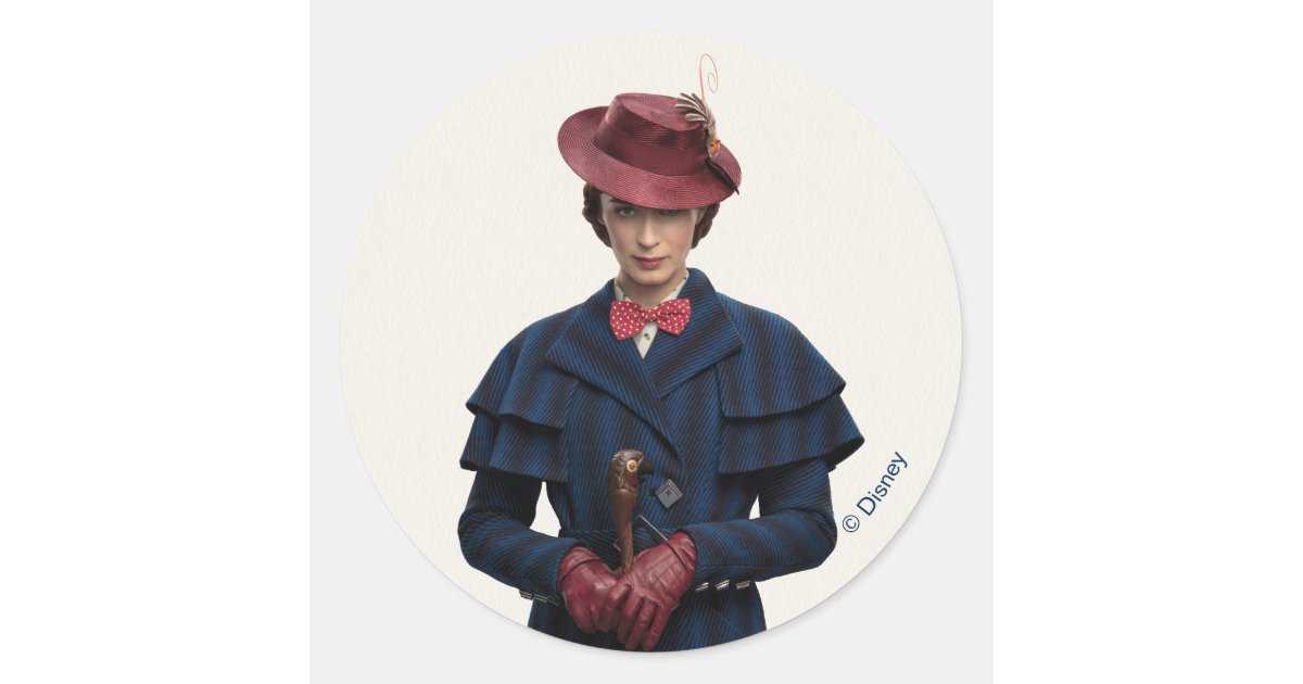 Mary Poppins Classic Round Sticker | Zazzle