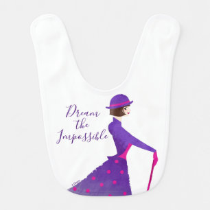 Mary Poppins Dream the Impossible Baby Bib