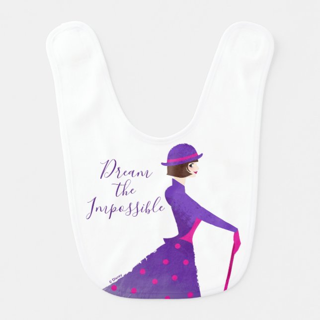 Mary Poppins | Dream the Impossible Baby Bib (Front)