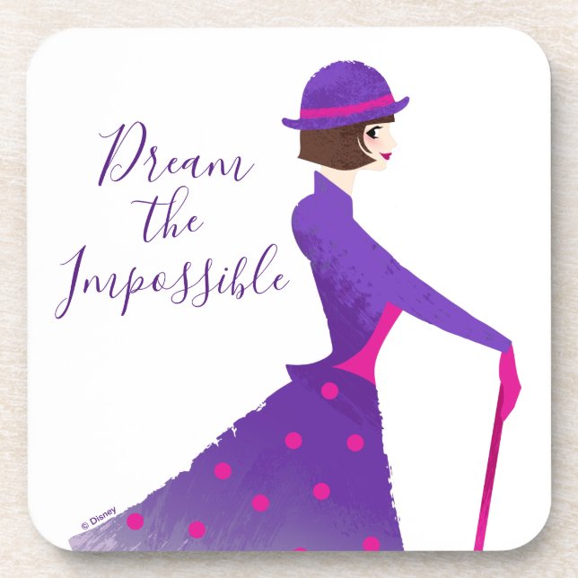 Mary Poppins | Dream the Impossible Beverage Coaster (Front)