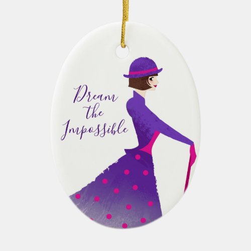 Mary Poppins  Dream the Impossible Ceramic Ornament