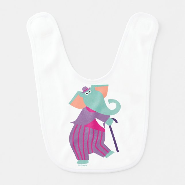 Mary Poppins | Elephant Baby Bib (Front)