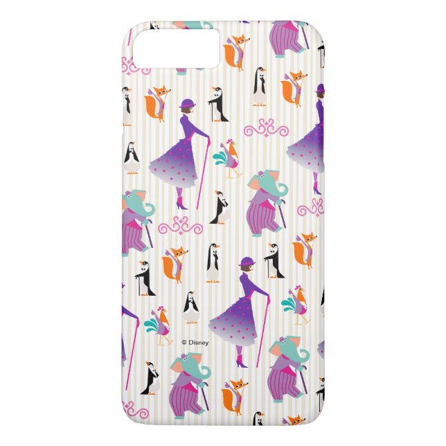 Mary Poppins & Friends Striped Pattern Case-Mate iPhone Case (Back)