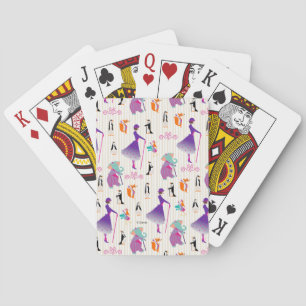 Mary Poppins & Friends Striped Pattern Poker Cards