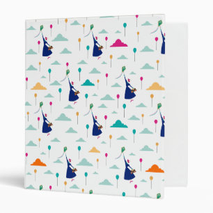 Mary Poppins   Magic Fills the Air Pattern 3 Ring Binder