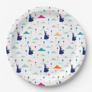 Mary Poppins   Magic Fills the Air Pattern Paper Plates