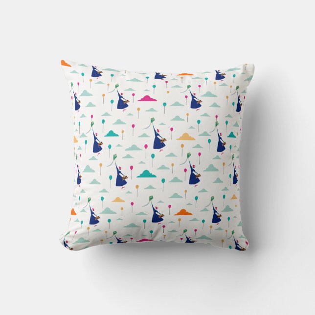 Mary Poppins | Magic Fills the Air Pattern Throw Pillow (Front)