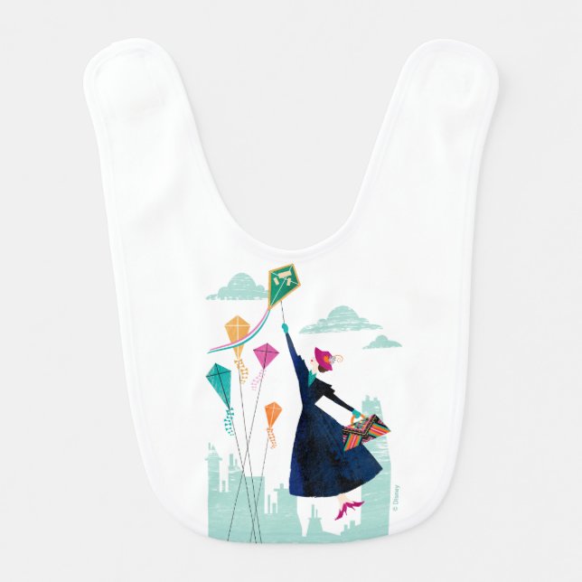 Mary Poppins | Magic in the Air Baby Bib (Front)