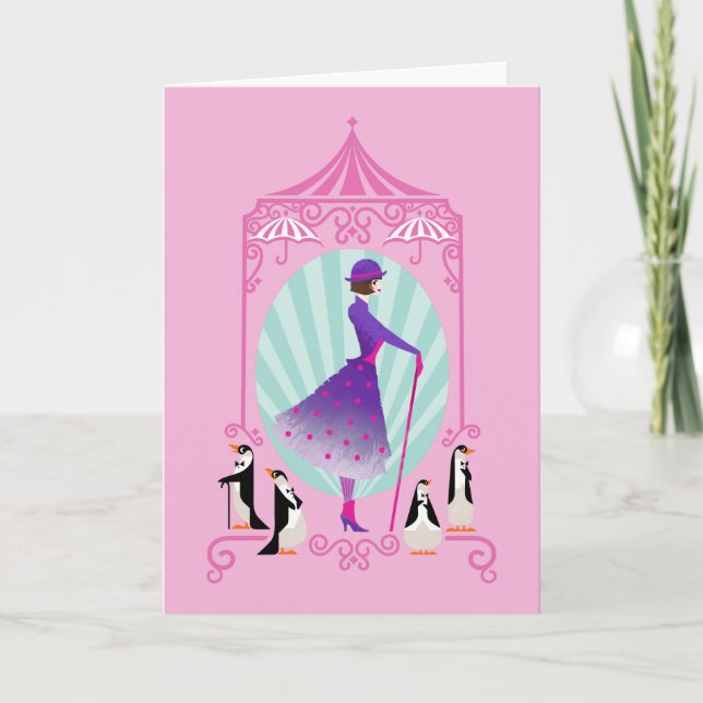 Mary Poppins & Penguins Card (Front)