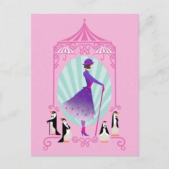 Mary Poppins & Penguins Postcard (Front)