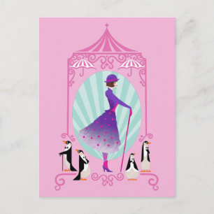 Mary Poppins & Penguins Postcard