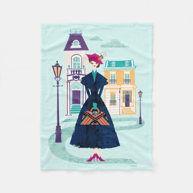 Mary Poppins | Spoonful of Sugar Fleece Blanket (Front)