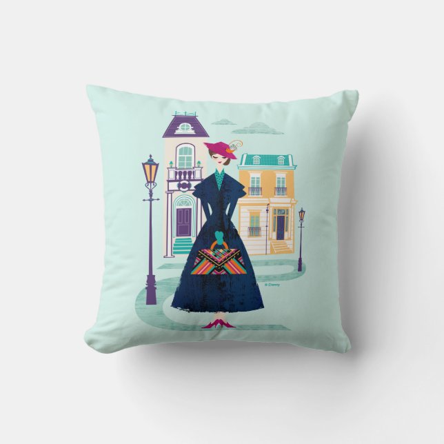 Mary Poppins | Spoonful of Sugar Throw Pillow (Front)
