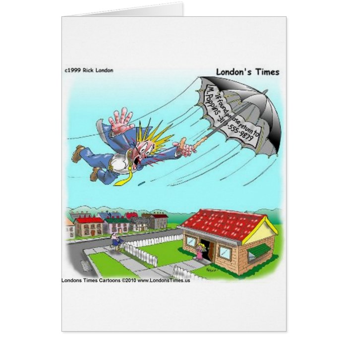 Mary Poppins Umbrella Funny Gifts Tees Etc Greeting Cards