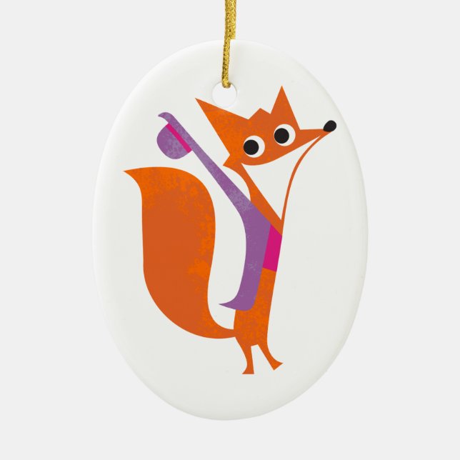 Mary Poppins | Weasel Ceramic Ornament (Front)