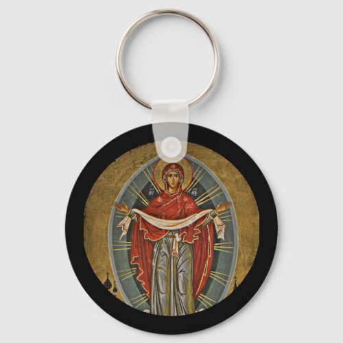 Mary Protector Theotokos Keychain