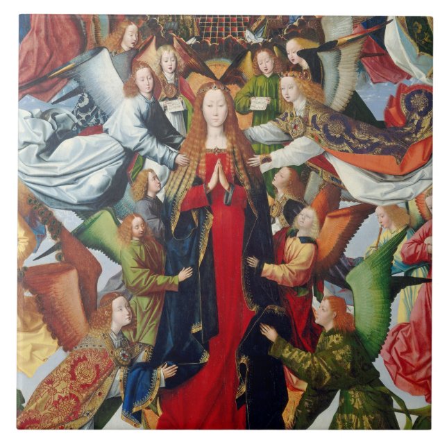 Mary, Queen of Heaven, c. 1485- 1500 Ceramic Tile (Front)