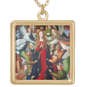Mary, Queen of Heaven, c. 1485- 1500 Gold Plated Necklace