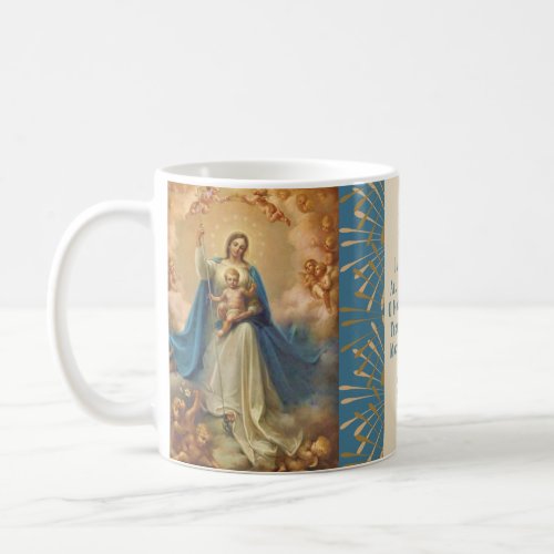 Mary Queen of Heaven Jesus Angels Coffee Mug