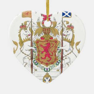 MARY QUEEN OF SCOTS COURT OF ARMS CERAMIC ORNAMENT