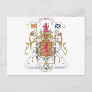 MARY QUEEN OF SCOTS COURT OF ARMS POSTCARD