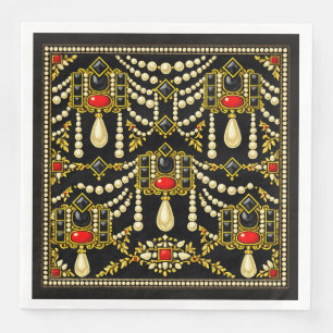 Mary Queen of Scots Jewells Inspired Design  Paper Dinner Napkins