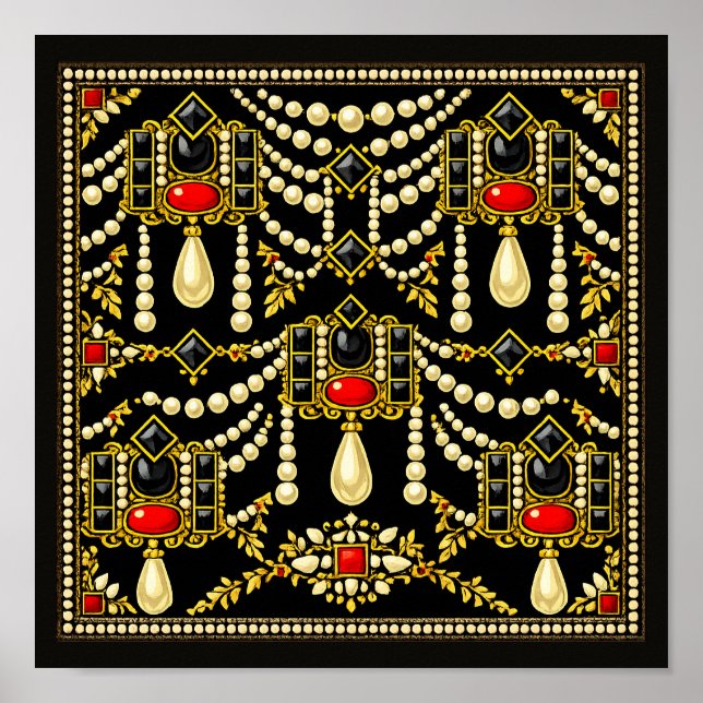 Mary Queen of Scots Jewells Inspired Design  Poster (Front)