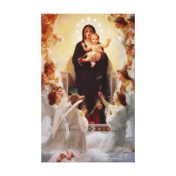 Mary Queen of the Angels Jesus Canvas Print