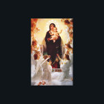 Mary Queen of the Angels Jesus Canvas Print<br><div class="desc">This is a beautiful religious image of the Blessed Virgin Mary ,  Queen of the Angels  by artist painter William Adolph Bouguereau.  (1900)</div>
