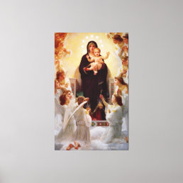 Mary Queen of the Angels Jesus Canvas Print