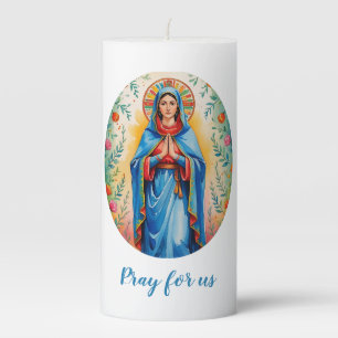 Mary Religious Candle