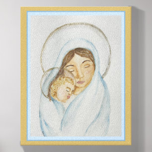Mary’s Mantle Christmas Canvas Photo Tile