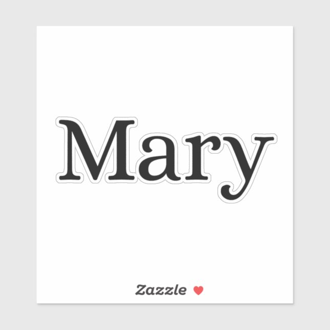 Mary Sticker (Sheet)