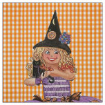 Mary the Happy Halloween Witch Fabric
