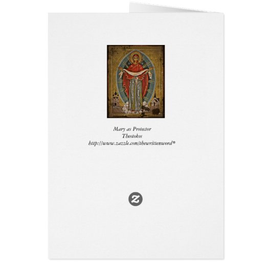 Mary the Protector Theotokos (Back)