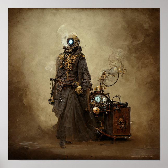 Mary the Steampunk Automaton Poster (Front)