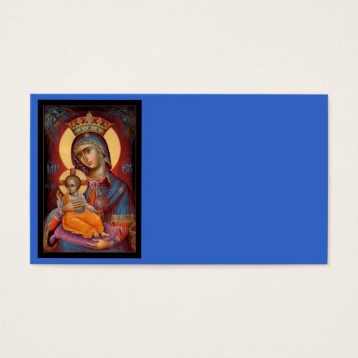 Customizable Mary - Theotokos Business Cards