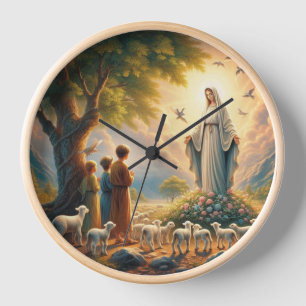 Mary Virgin Jesus Clock